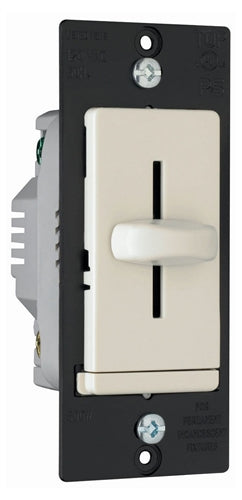 Wattstopper 600W Single Pole, Non-Preset Incandescent Dimmer, Light Almond, LS600LA