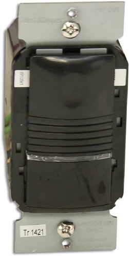 Wattstopper PIR Wall Switch Occupancy Sensor, 120/277V, Black, PW-301-B