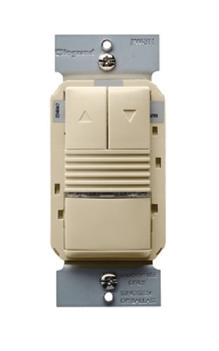 Wattstopper 0-10V PIR Wall Switch Occupancy Sensor, 120/277V, Ivory, PW-311-I