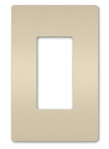 Wattstopper Radiant 1-Gang Screwless Wallplate, Light Almond, RWP26LA