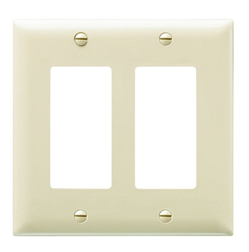 Wattstopper Thermoplastic 2-Gang Decorator Wall Plate, Orange, TP262OR