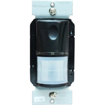Wattstopper PIR Wall Switch Occupancy Sensor, 120/277V, Black, WS-301-B