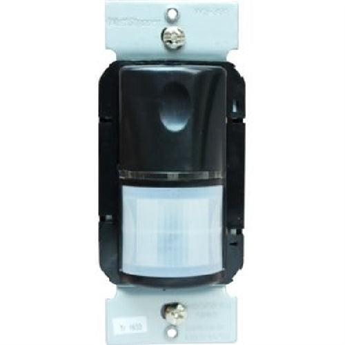 Wattstopper PIR Wall Switch Occupancy Sensor, 120/277V, Black, WS-301-B