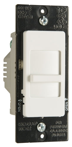 Wattstopper Wide Slide 450W LED/ CFL 700W Incandescent, Single Pole/3-Way Paddle Slide Dimmer, Preset, Tri-Color, WSCL450TC
