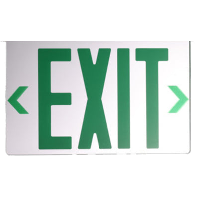 Westgate Edge-Lit Exit Sign Double Face Panel Only For Single Face Conversion Green Letters, XT-EL2GM-CP