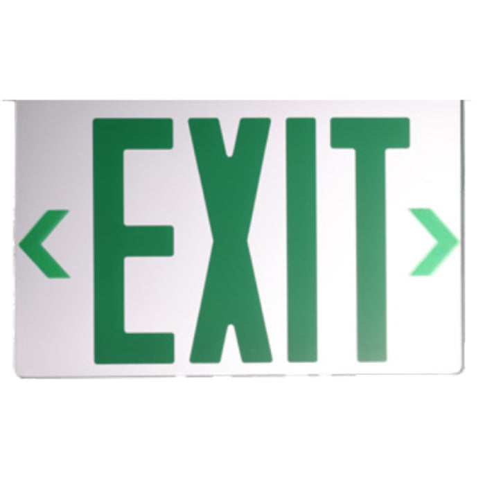 Westgate Edge-Lit Exit Sign Double Face Panel Only For Single Face Conversion Green Letters, XT-EL2GM-CP