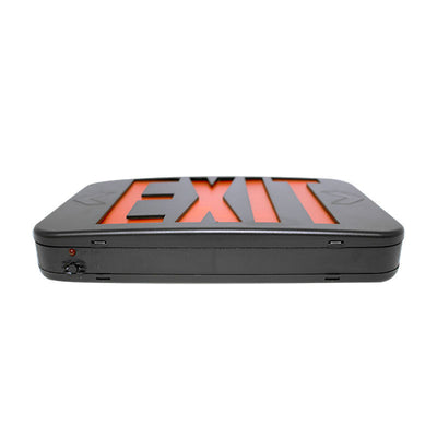 Westgate 2-in-1 LED Color-Selectable Universal Exit Sign, 1W, 1001K Black, XTU-RG-EM-BK