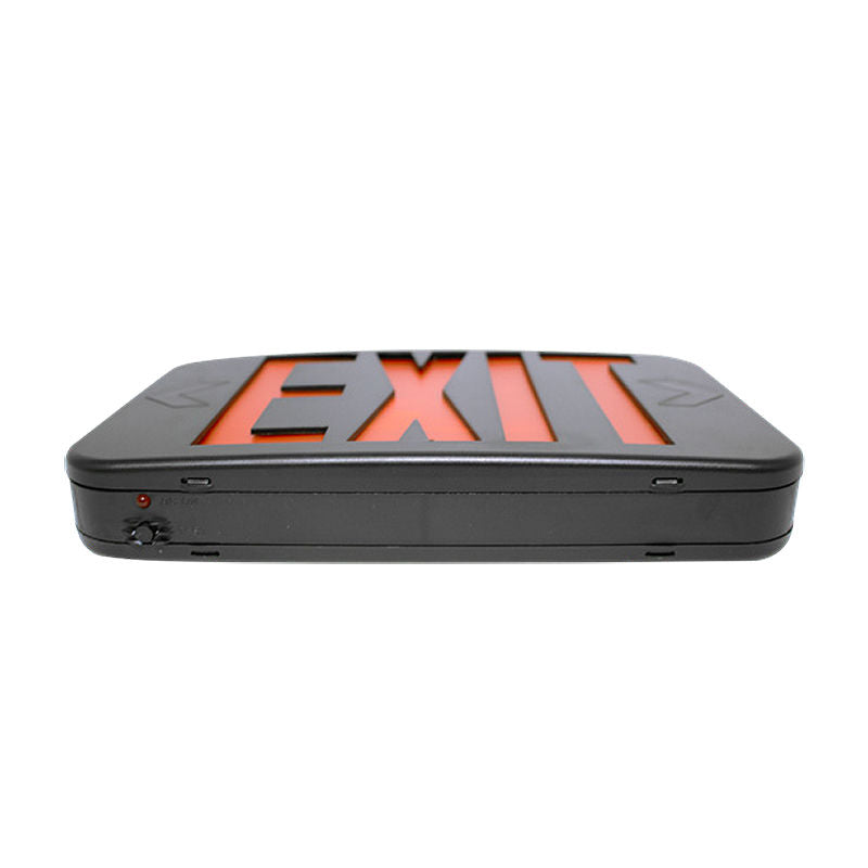 Westgate 2-in-1 LED Color-Selectable Universal Exit Sign, 1W, 1001K Black, XTU-RG-EM-BK