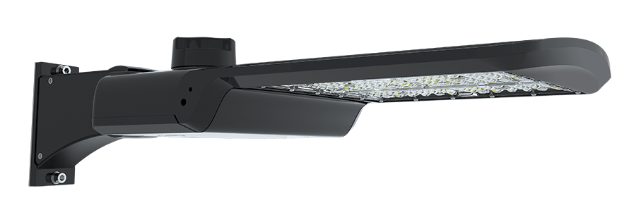 RAB Lighting A17 Ultra-Economy LED Area Light, Type V, 150 | 120 | 100W, CCT Selectable, Universal Pole Mount, 7-pin Receptacle, 480V, A17-5T150/480/7PRS