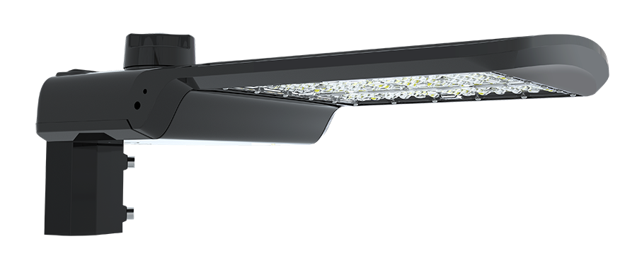 RAB Lighting A17 Ultra-Economy LED Area Light, Type V, 150 | 120 | 100W, CCT Selectable, Slipfitter Mount, 3-pin Receptacle, 120-277V, A17-5T150SF/3PRS