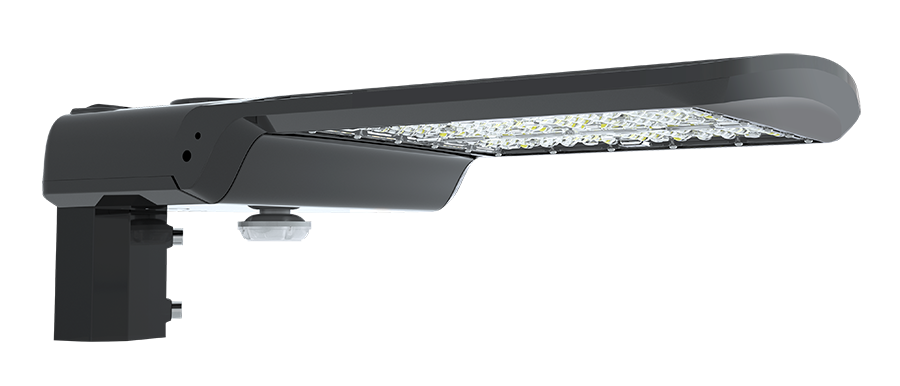 RAB Lighting A17 Ultra-Economy LED Area Light, Type IV, 150 | 120 | 100W, CCT Selectable, Slipfitter Mount, Microwave Motion Sensor, 120-277V, A17-4T150SF/MVS