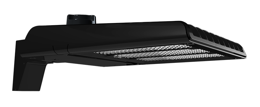RAB Lighting A22 Field Adjustable LED Area Light, 200 | 180 | 160W, CCT Selectable, 21,533 thru 27,908 Lumens, Type III, Pole Mount, 120-277V, Black, A22-200B