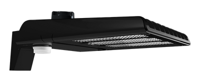 RAB Lighting A22 Area Light, 150/120/100W, CCT Selectable, 120-277V, Pole Mount, MVS, Black, A22-150B/MVS