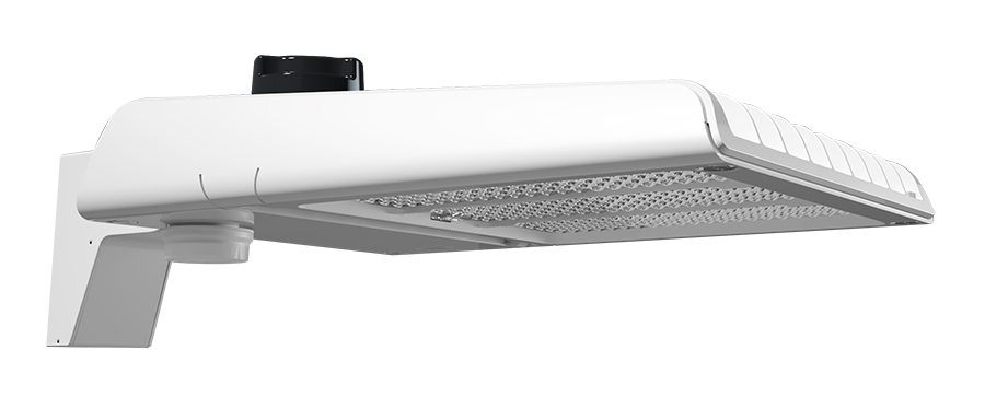 RAB Lighting A22 Area Light, 200/180/160W, CCT Selectable, 480V, Type IV Pole Mount, White, A22-4T200W/480/MVS