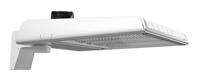 RAB Lighting A22 Area Light, 200/180/160W, CCT Selectable, Type III Pole Mount, White, A22-200W/MVS