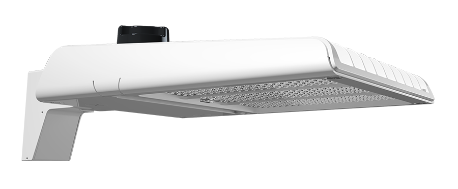 RAB Lighting A22 Field Adjustable LED Area Light, 200 | 180 | 160W, CCT Selectable, 22,391 thru 28,507 Lumens, Type III, Pole Mount, 480V, White, A22-200W/480