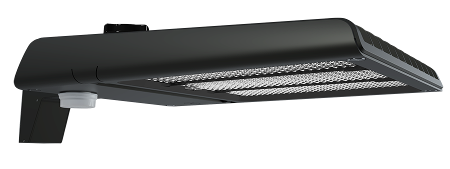 RAB Lighting A22 Area Light, 320/280/250W, CCT Selectable, Type III Pole Mount, MVS, Bronze, A22-320/MVS