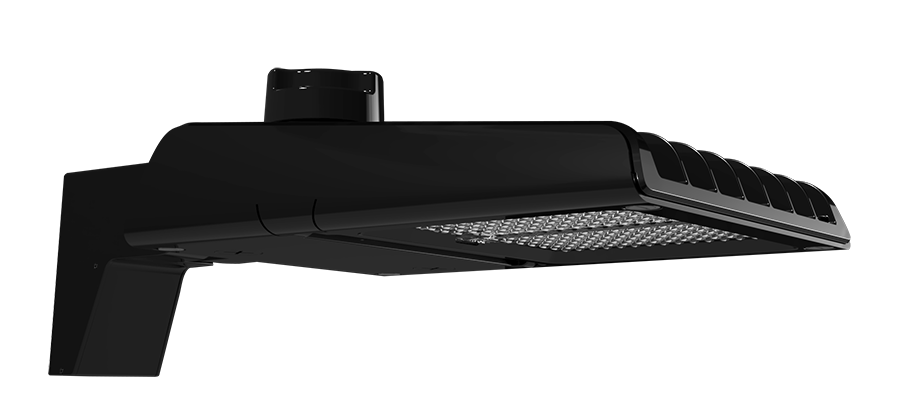 RAB Lighting A22 Area Light, 70/60/50W, CCT Selectable, Type II Pole Mount, 7-Pin Receptacle, Black, A22-2T70B