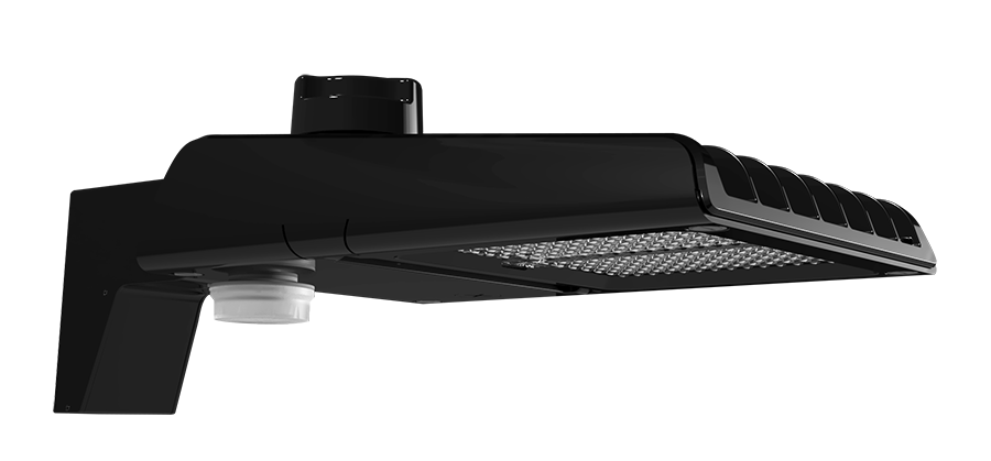 RAB Lighting A22 Area Light, 70/60/50W, CCT Selectable, Type V Pole Mount, Black, A22-5T70B/MVS