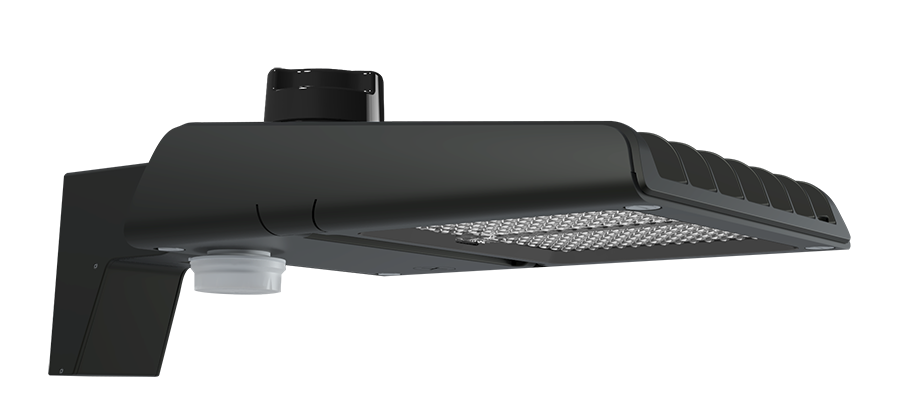 RAB Lighting A22 Area Light, 100/80/60W, CCT Selectable, 480V, Type IV, MVS, Bronze, A22-4T100/480/MVS