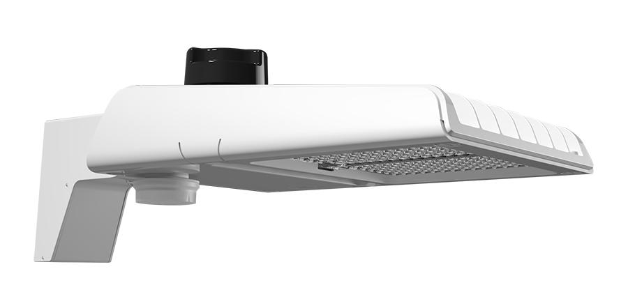 RAB Lighting A22 Area Light, 100/80/60W, CCT Selectable, 120-277V, Type IV, MVS, White, A22-4T100W/MVS