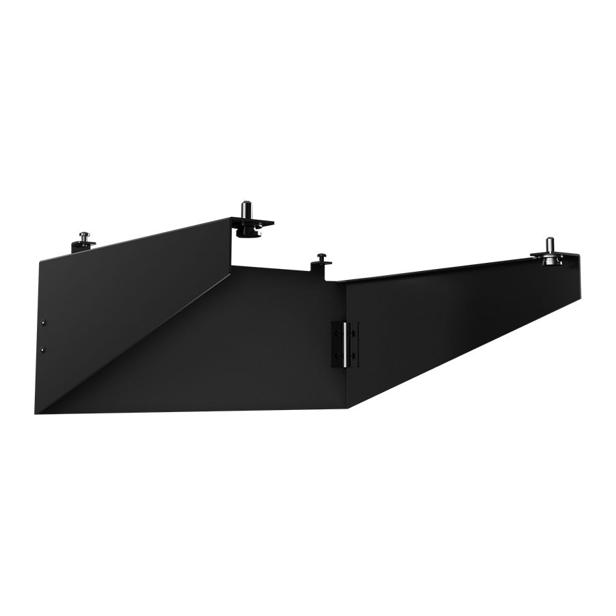 RAB Lighting A22 Shield Accessory, 150/200W Compatible, Black, A22-150/200HSB