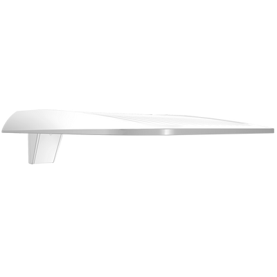 RAB Lighting A34-L T3 Area Light, 250/200/150W, CCT Selectable, 480V, Pole Mount, White, A34T3LW/480