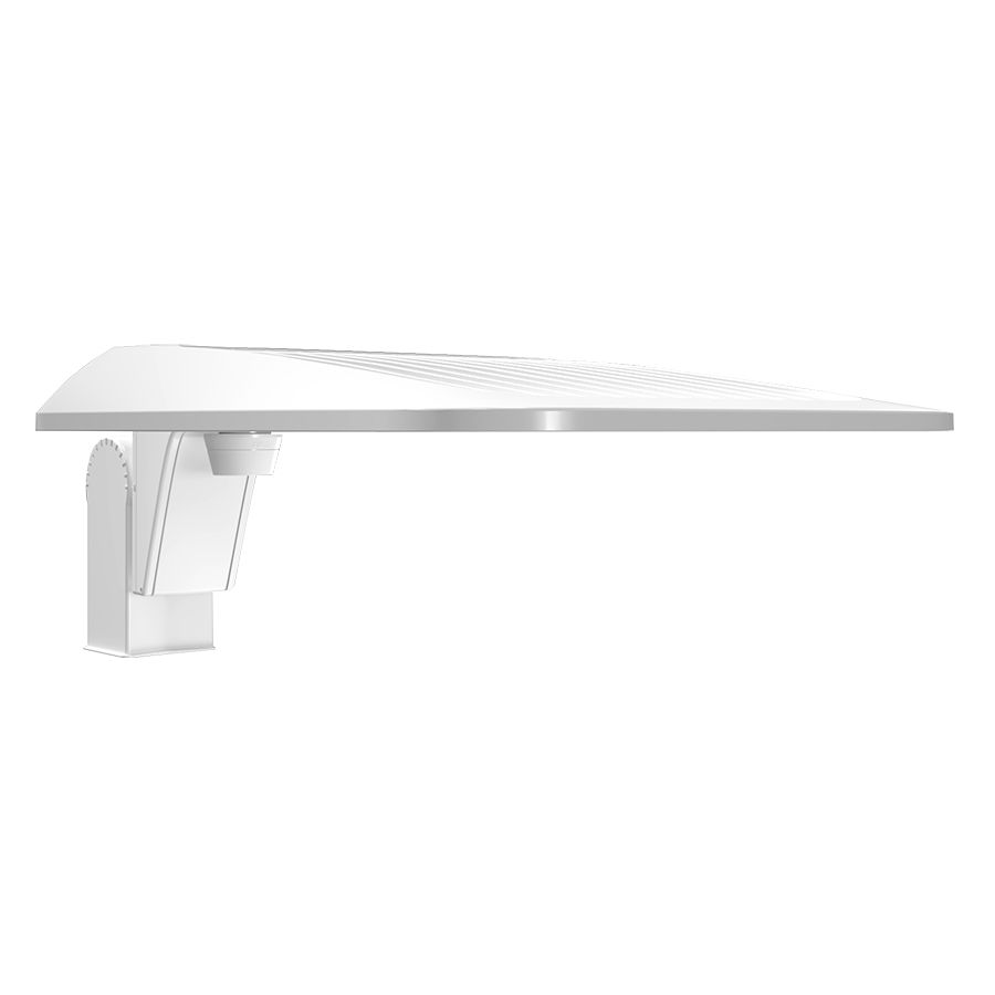 RAB Lighting A34-M T3 Area Light, 150/125/100W, CCT Selectable, 480V, Microwave Occupancy Sensor, Slipfitter Mount, White, A34T3MSFW/480/MVS