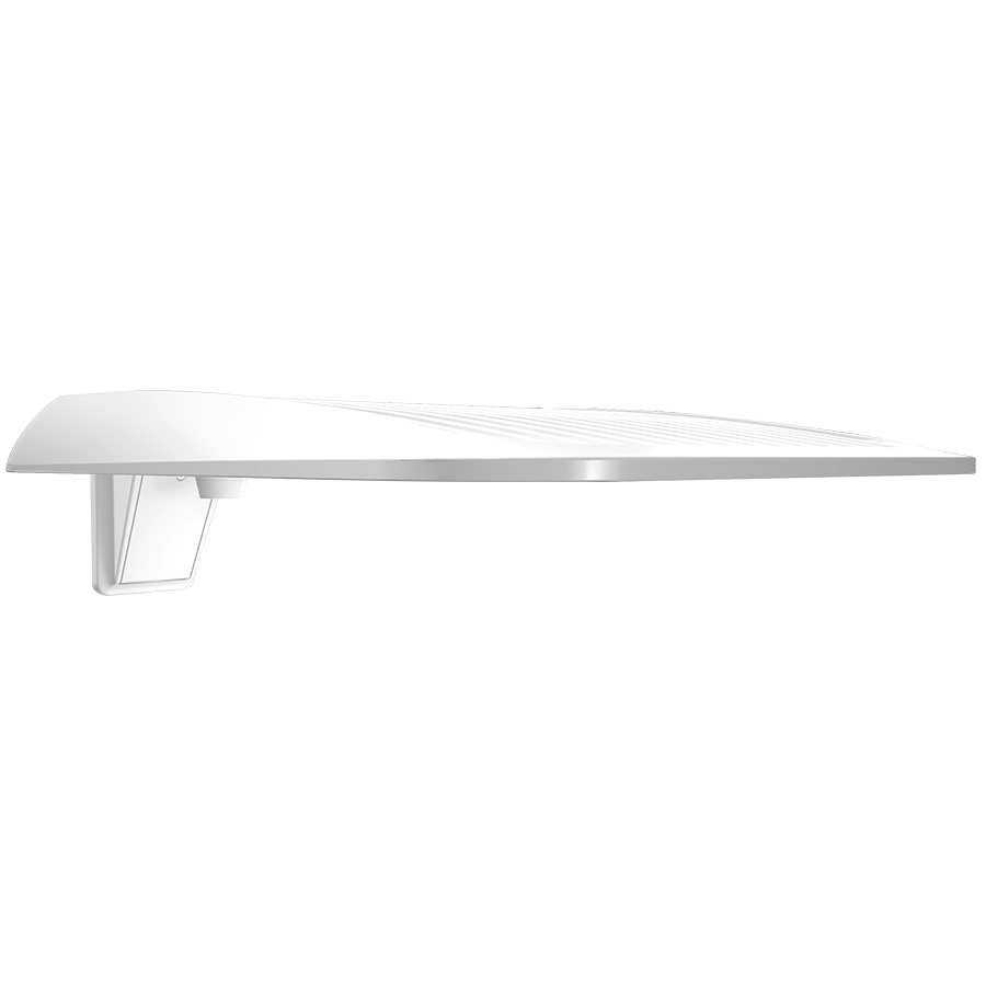 RAB Lighting A34-L T5, 250/200/150W, CCT Selectable, 480V, Microwave Sensor, Wall Mount, White, A34T5LWMW/480/MVS