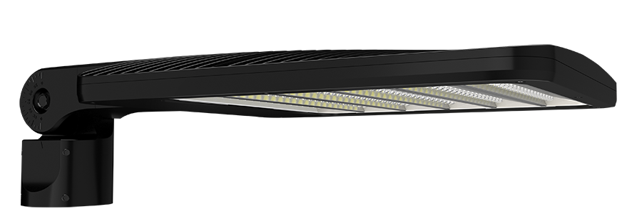 RAB Lighting ALED Area Light, 170-220-260W, 4000K, 480V, Slipfitter, 7-Pin Receptacle, Black, ALEDLATSFNB/480/7PR