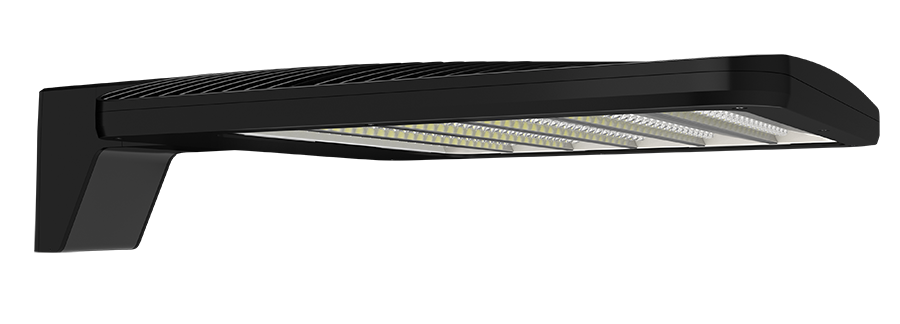 RAB Lighting ALED Area Light, 170–260W, 4000K, 480V, Field-Adjustable, Black, ALEDLATNB/480