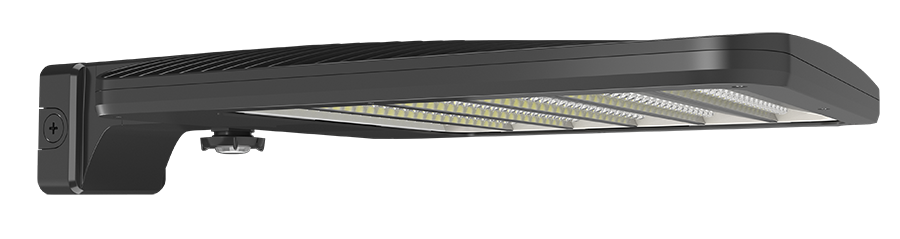 RAB Lighting ALED Area Light, 170/220/260W, 5000K, 480V, Wall Mount, Wattstop 20 ft., Bronze, ALEDL3TWM/480/WS2