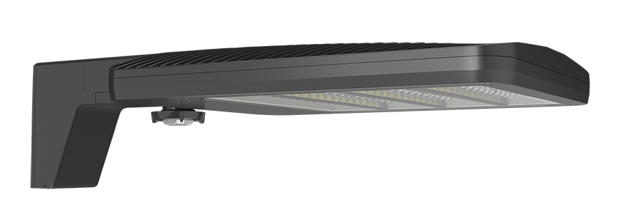 RAB Lighting ALED Area Light, 90/78W, Amber, 480V, Pole Mount, Motion Sensor, Bronze, ALEDMATYA/480/WS2
