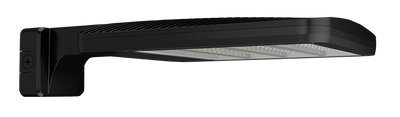 RAB Lighting ALED LED Area Light, Type II, Wall Mount, 7-Pin Receptacle, 4000K, 10,870 thru 19,864 Lumens, 120-277V, Black, ALEDM2TWMNB/7PR