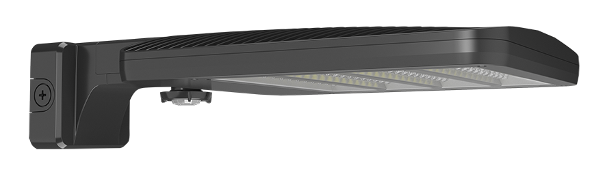 RAB Lighting ALED Area Light, 78/90/150W, 5000K, 480V, Wall Mount, WattStop Lens, Bronze, ALEDM4TWM/480/WS2