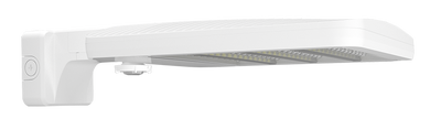 RAB Lighting ALED Wall Mount Area Light, 78/90/150W, 5000K, 480V, Wattage Stop, DLC Premium, White, ALEDMATWMW/480/WS2
