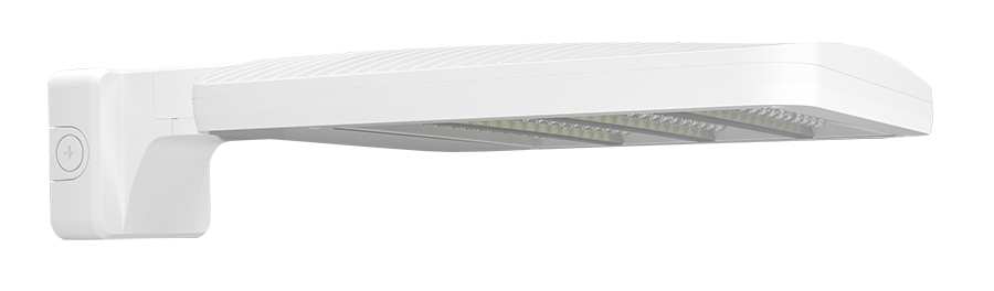 RAB Lighting ALED LED Area Light, Type III, Wall Mount, 7-Pin Receptacle, 4000K, 10,765 thru 19,672 Lumens, 120-277V, White, ALEDM3TWMNW/7PR