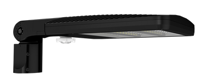 RAB Lighting ALED Area Light, 50/35W, Amber, Slipfitter, Sensor 20 ft., Black, ALEDS5TSFYAB/WS2