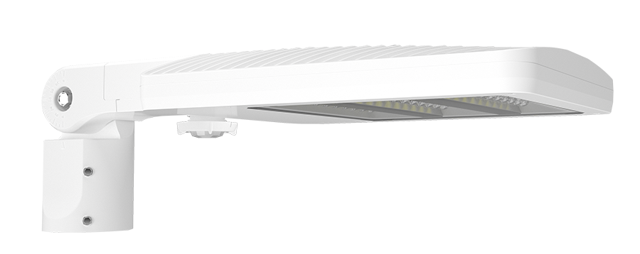 RAB Lighting ALED Area Light, 40/60/80W, 3000K, WattStop 20 Ft. Lens, White, ALEDS4TSFYW/WS2