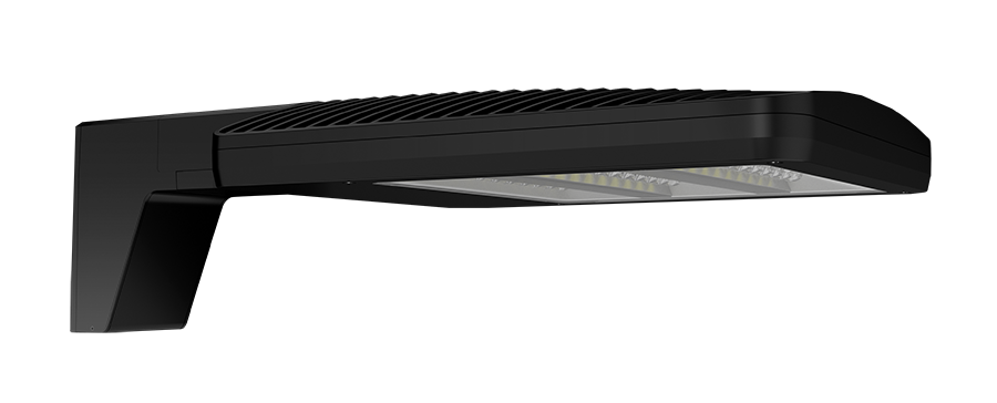 RAB Lighting ALED LED Area Light, Auto-Dealership Optics, Universal Pole Mount, 7-Pin Receptacle, 4000K, 5,913 thru 10,945 Lumens, 120-277V, Black, ALEDSATNB/7PR