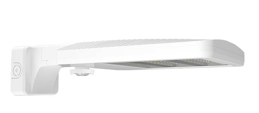 RAB Lighting ALED Area Light, 40/60/80W, 4000K, 120-277V, Wattstop Lens, White, ALEDSATWMNW/WS2
