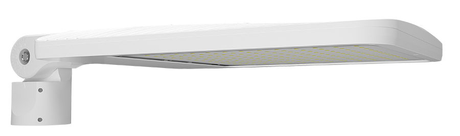 RAB Lighting ALED Area Light, 300-345-385W, 5000K, 480V, 7-Pin Receptacle, White, ALEDXL3TSFW/480/7PR