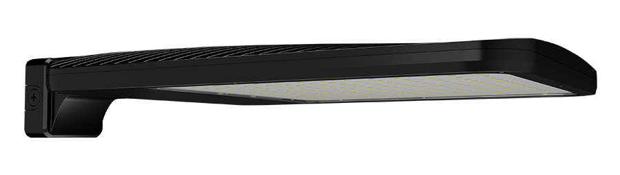 RAB Lighting ALED XL T4 Wall Mount Area Light, 300/345/385W, 4000K, 480V, Black, ALEDXL4TWMNB/480