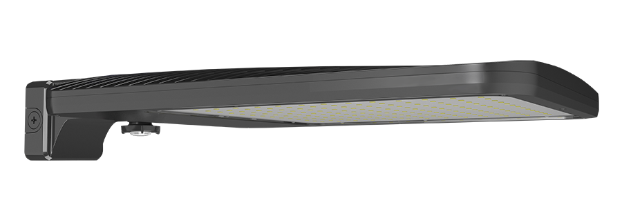 RAB Lighting ALED Wall Mount Area Light, 300/345/385W, 4000K, 120-277V, 40 Ft. Lens, Bronze, ALEDXLATWMN/WS4