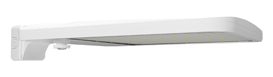 RAB Lighting ALED Area Light, 300/345/385W, 5000K, 120-277V, Wattstop 20ft Lens, White, ALEDXLATWMW/WS2