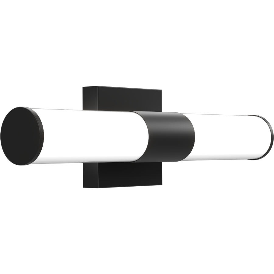 RAB Lighting Allure Vanity, 18 In. Round, 20W, CCT Selectable, TRIAC/ELV, Black, ALR-18RB