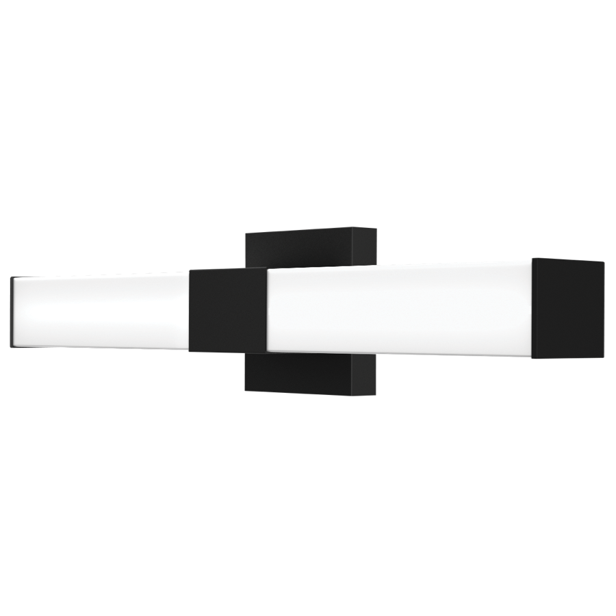 RAB Lighting Allure Vanity, 24 In. Square, 24W, CCT Selectable, TRIAC/ELV, Black, ALR-24SB