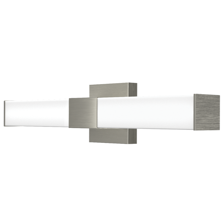 RAB Lighting Allure Vanity, 24 In. Square, 24W, CCT Selectable, TRIAC/ELV, Brushed Nickel, ALR-24SBN