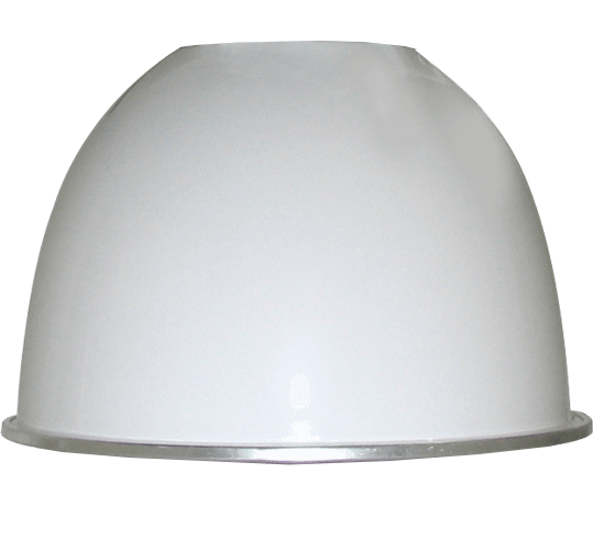 RAB Lighting High Bay Opti-Pak, 16 In. White Aluminum Reflector, Drop Lens, AW16DL