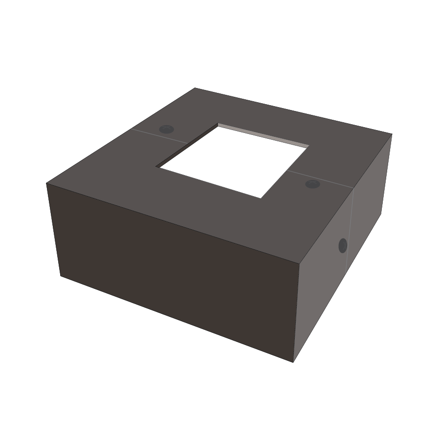RAB Lighting Pole Base Cover, 5 In. Square, Bronze, BC5